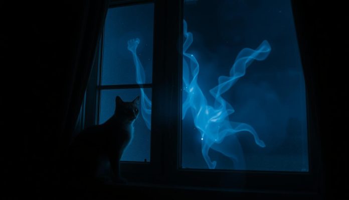 هل القطط ترى الجن