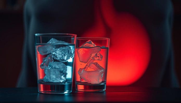 أضرار شرب الماء البارد على المعدة الفارغة