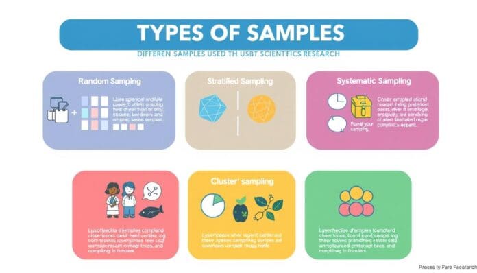 أنواع العينات في البحث العلمي