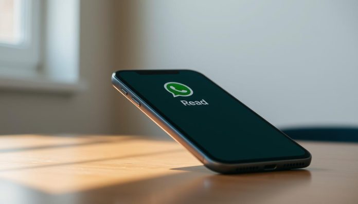 إخفاء صحين القراءة واتساب ايفون