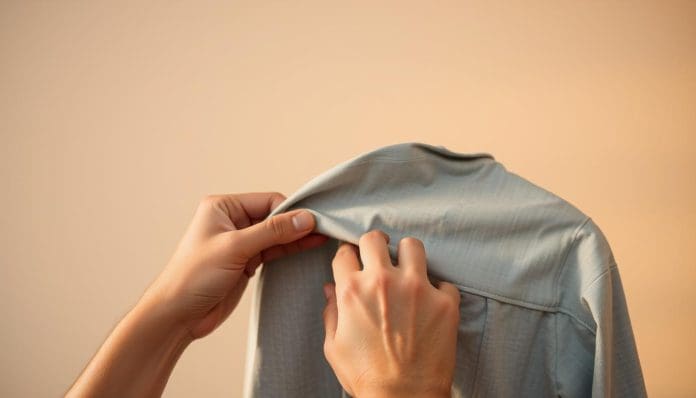 إزالة رائحة العرق من الملابس