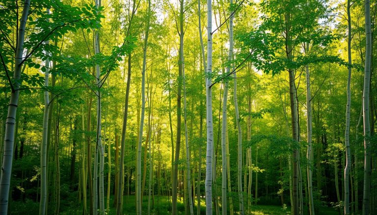 ما هي أشجار الحور الرجراج (aspen) وبماذا تتميز أوراقها؟