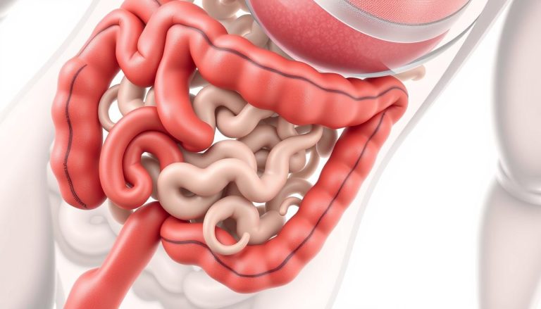 ما هي الأمعاء (intestines) وما هي أقسامها الرئيسية (الدقيقة والغليظة large intestine)؟