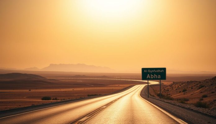 المسافة بين القنفذة وأبها