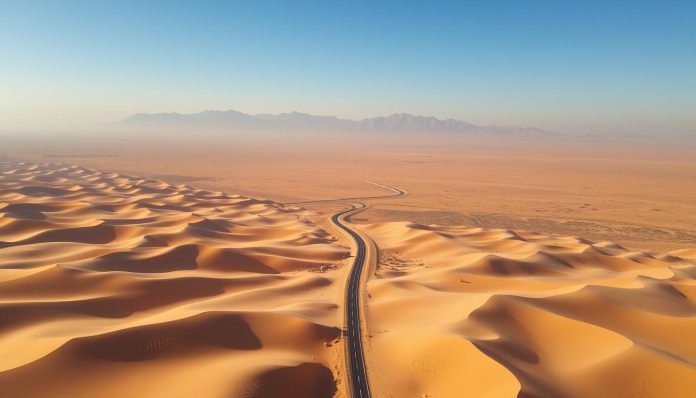 المسافة بين طريف والقريات