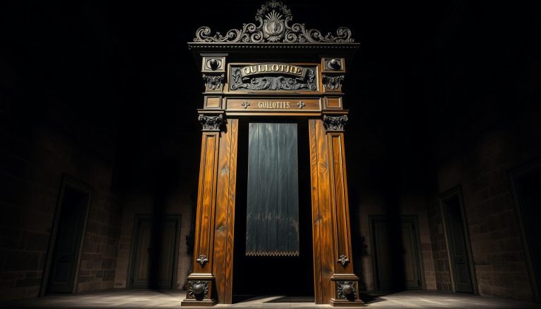 ما هي المقصلة (guillotine) وفي أي فترة تاريخية استخدمت بشكل مكثف؟