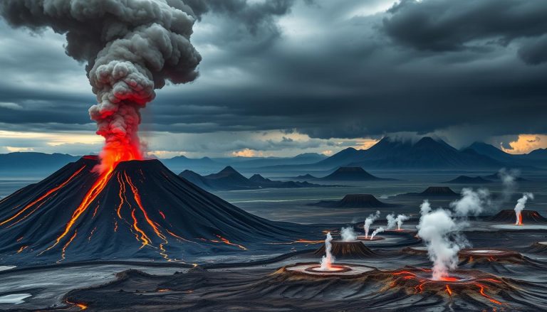 ما هي النقاط الساخنة (hot spots) الجيولوجية وما الظواهر المرتبطة بها (مثل البراكين)؟