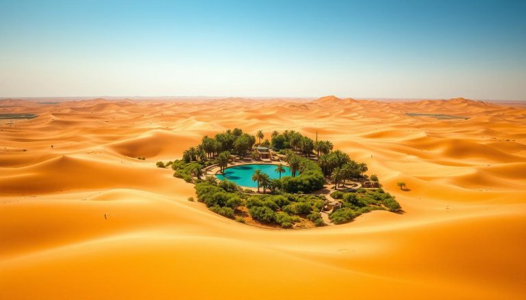 ما هي الواحات (oases) وكيف تتكون في الصحاري؟