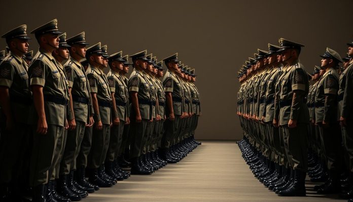 تحديد الأنشطة بالانضباط العسكري