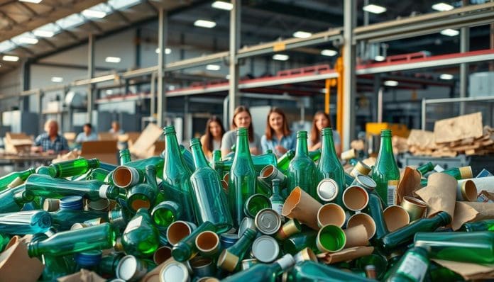 تدوير المواد البيئة