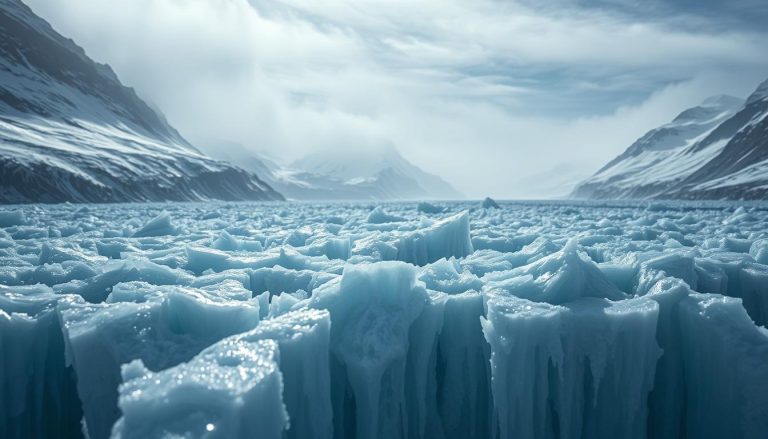 كيف يساهم الجليد في عملية التعرية (ice erosion)؟