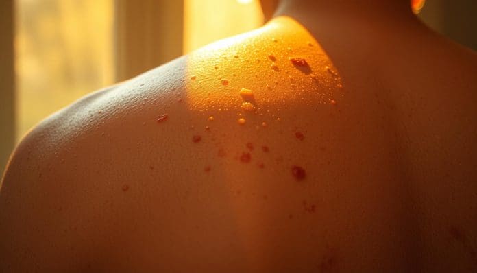 حب الشباب في الظهر