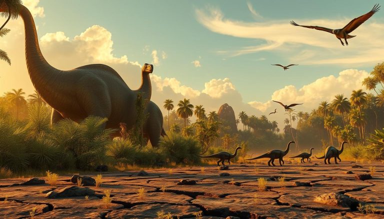 ما هي حقبة الحياة الوسطى (Mesozoic era) وبماذا اشتهرت (عصر الديناصورات)؟