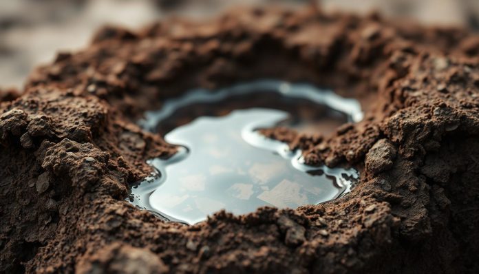 سبب احتفاظ التربة الطينية بالماء