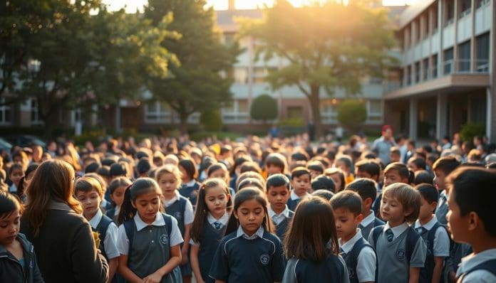 طابور المدرسة