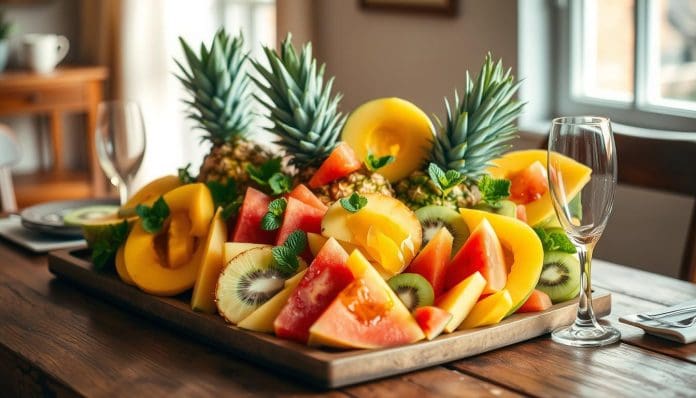 طريقة تقديم الفواكه للضيوف