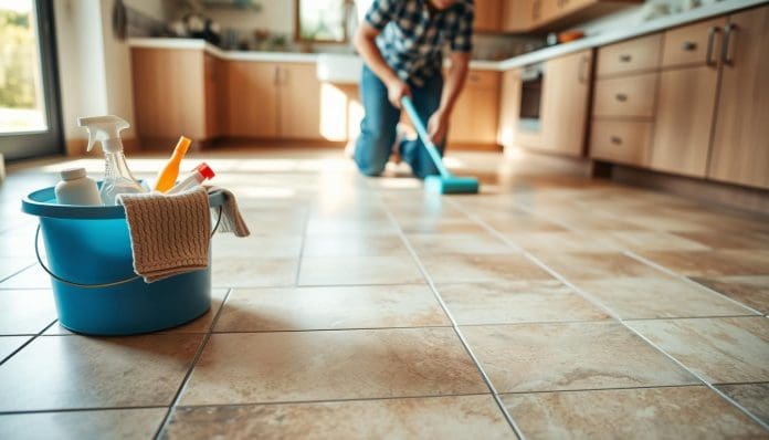 طريقة جلي البلاط