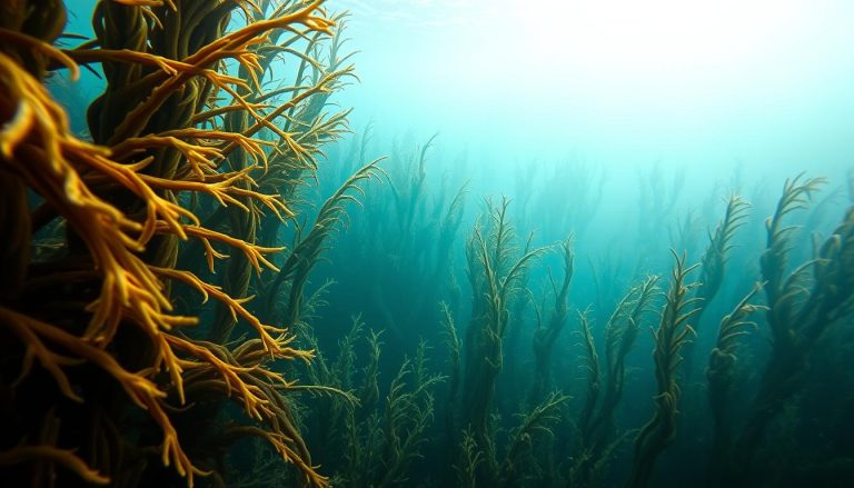 ما هو عشب البحر العملاق أو الكِلْب (giant kelp)؟