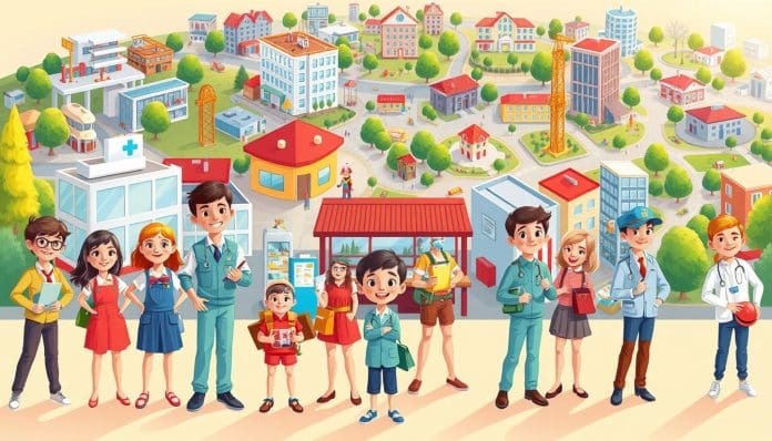 فوازير للأطفال عن المهن