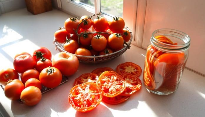 كيفية تجفيف الطماطم