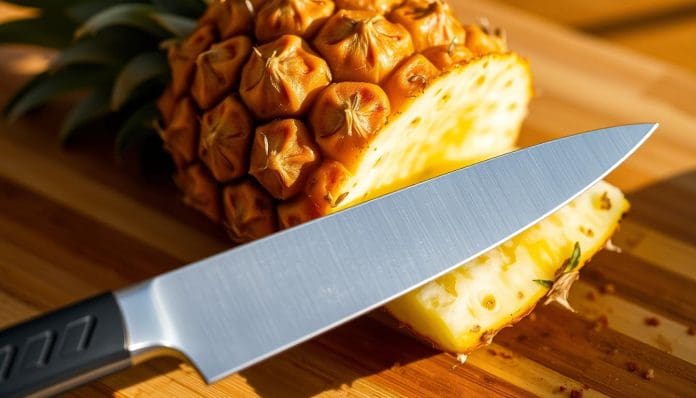 كيفية تقشير الأناناس