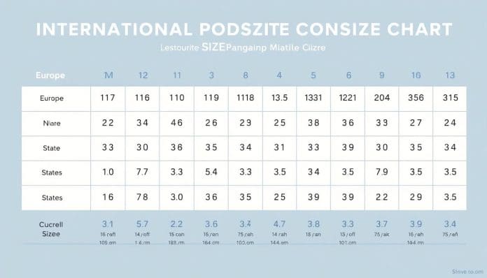 مقاسات الملابس