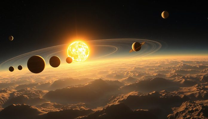 مكونات النظام الشمسي