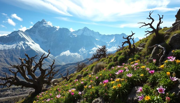 ما هي النباتات الألبية (alpine plants) وكيف تتكيف مع بيئتها؟