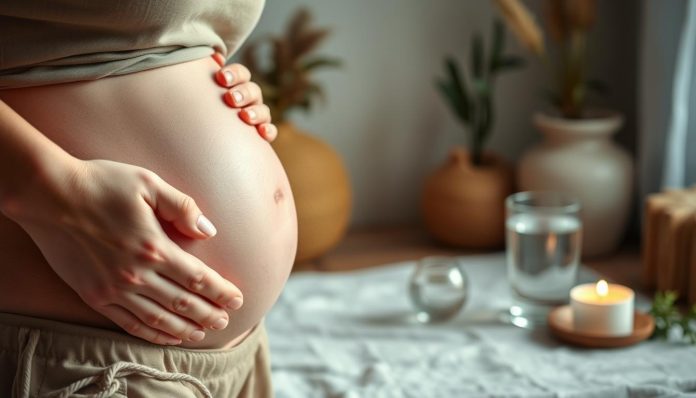 نزول دم بني وعلامات الحمل