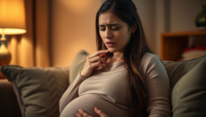 هل الكحة تضر الحامل