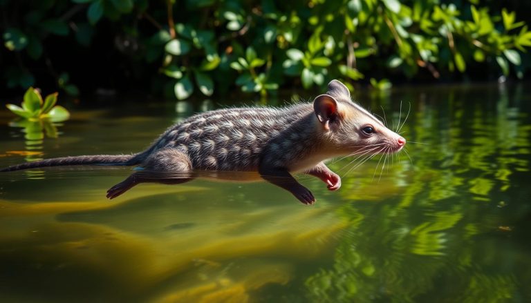 لماذا يعتبر أبوسوم الماء (water opossum) فريداً بين الجرابيات؟