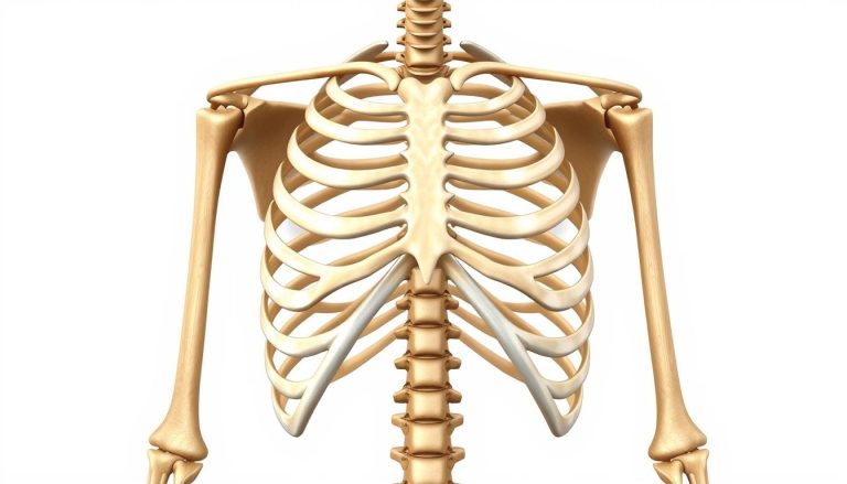 كم عدد أزواج الأضلاع (ribs) الموجودة عادةً في القفص الصدري للإنسان؟