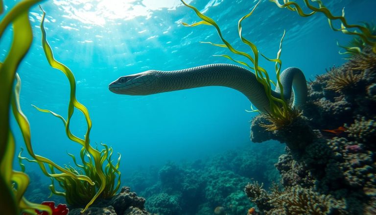 كيف تكيفت أفعى البحر (sea snake) للعيش في البيئة المائية؟