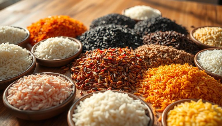 اذكر أنواعاً مختلفة من الأرز (Rice)