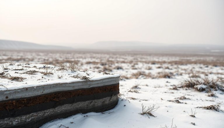 ما هي التربة الصقيعية (permafrost) الموجودة في منطقة التندرا (tundra)؟