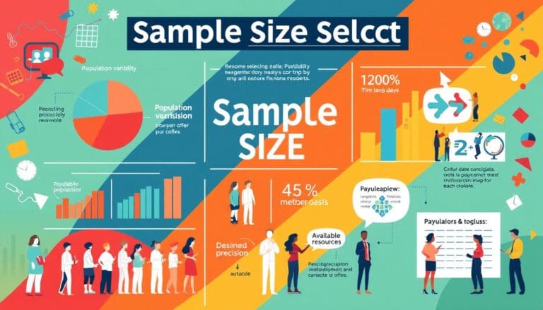 ما هي العوامل التي يجب مراعاتها عند اختيار حجم العينة؟