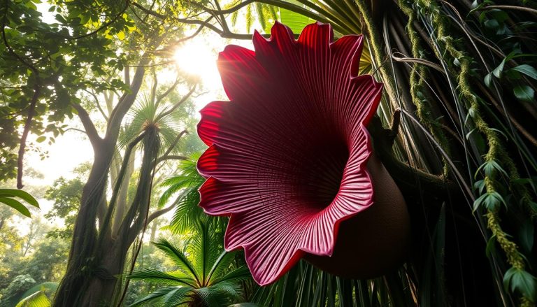 ما هي طبيعة العلاقة بين زهرة الرافليسيا (Rafflesia) والنبات الذي تتطفل عليه؟