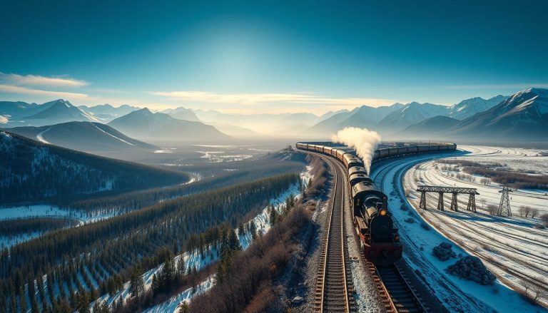 ما هو خط السكة الحديدية الشهير الذي يعبر منطقة سيبيريا (Siberia) الشاسعة؟