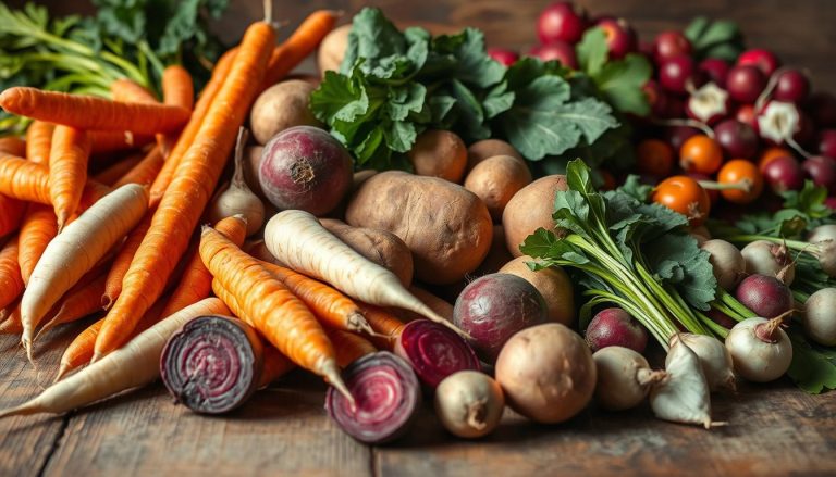 ما هي المحاصيل الجذرية (root crops)، وأعطِ أمثلة عليها؟