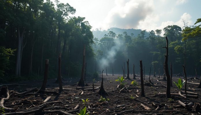 أعلى معدل إزالة غابات