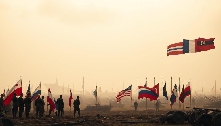 ما هي التحالفات الرئيسية التي تشكلت خلال الحرب العالمية الأولى والثانية؟