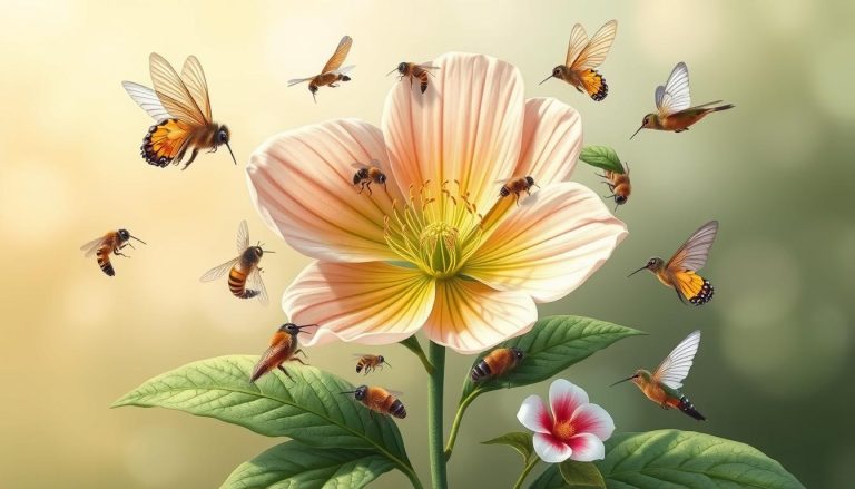 اذكر أنواعاً مختلفة لعملية التلقيح (pollination) في النباتات