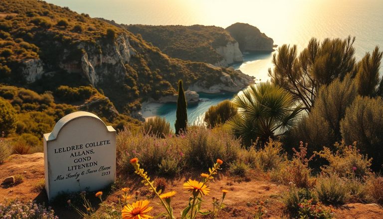 في أي جزيرة متوسطية دُفن روبرت غريفز؟