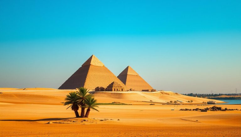 ما هي الحضارة القديمة التي بنت الأهرامات في الجيزة؟