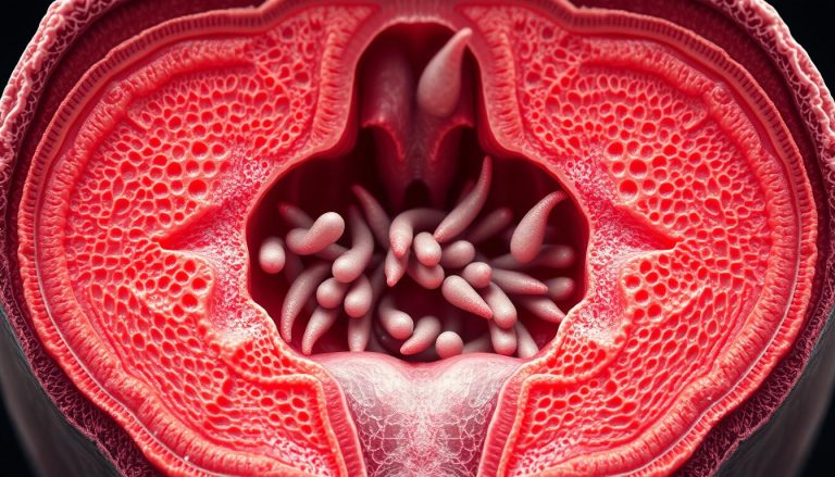 أين يتم إنتاج الحيوانات المنوية (sperm) في الجهاز التناسلي الذكري؟