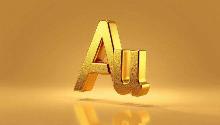 ما هو الرمز الكيميائي للذهب؟