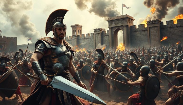 أي زعيم طروادي أسطوري هو بطل أشهر أعمال فيرجيل؟