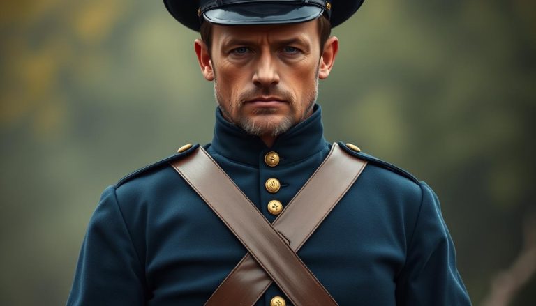 ما هو لون الزي الرسمي لجنود الاتحاد (Union soldier) خلال الحرب الأهلية الأمريكية؟