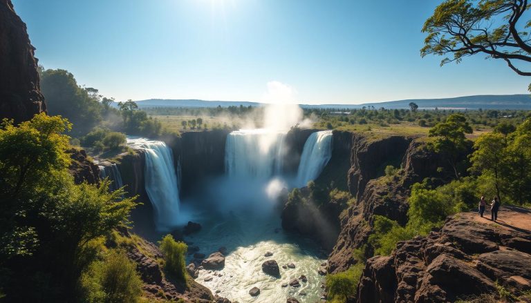 على أي نهر تقع شلالات فيكتوريا (Victoria Falls)؟