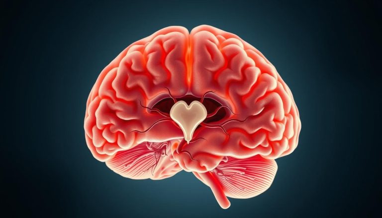 أين تقع الغدة النخامية (pituitary gland) في الدماغ البشري؟
